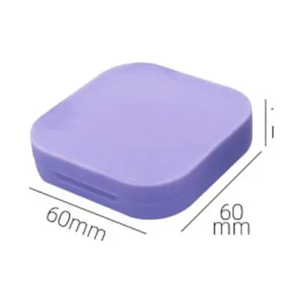 Hộp phấn vuông tím 60mm – mã NXM0516