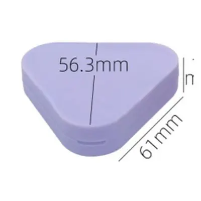 Hộp phấn tam giác tím 3 ô có gương – mã NXM0518