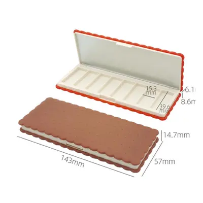 Hộp phấn mắt dài dáng bánh quy 143mm – mã NXM0522