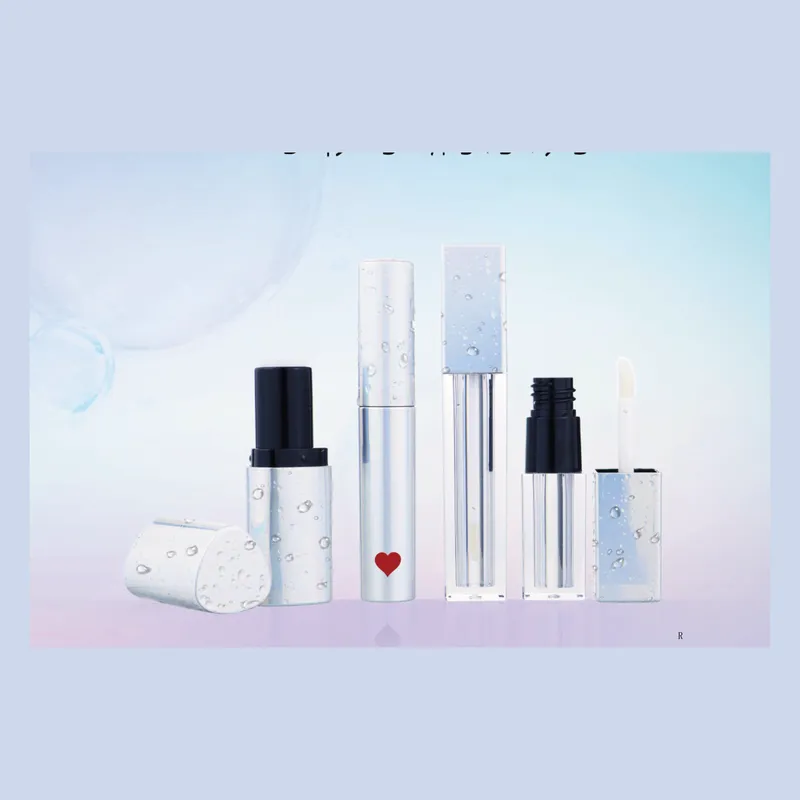Bộ vỏ son và son bóng in họa tiết xanh – mã NXM0565