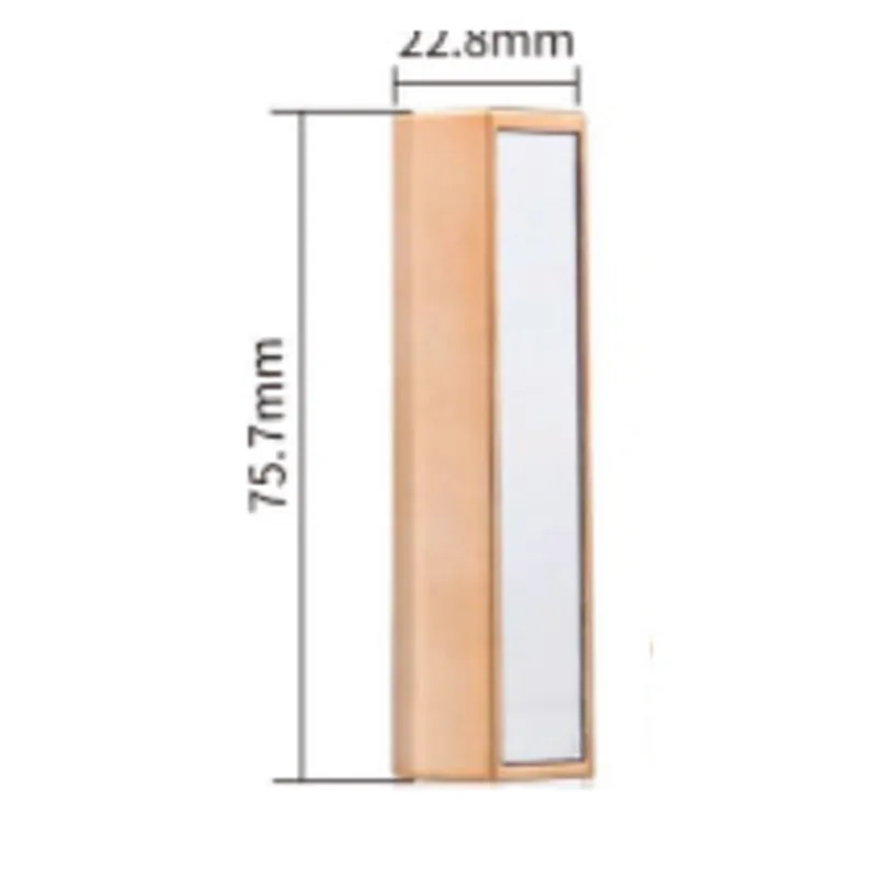 Vỏ son thỏi vuông vàng hồng có gương – mã NXM0574