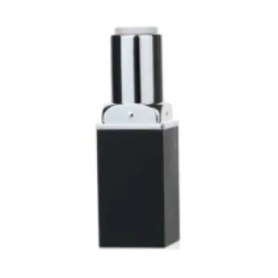 Vỏ son thỏi vuông đen ống bạc 36mm – mã NXM0587