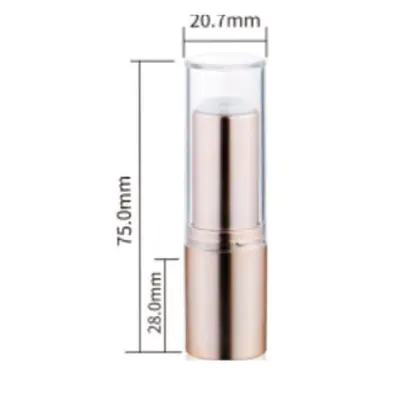 Vỏ son thỏi vàng hồng nắp trong 75mm – mã NXM0589