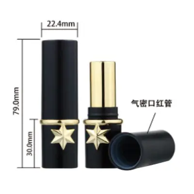 Vỏ son thỏi từ tính đen ngôi sao vàng – ảnh 3