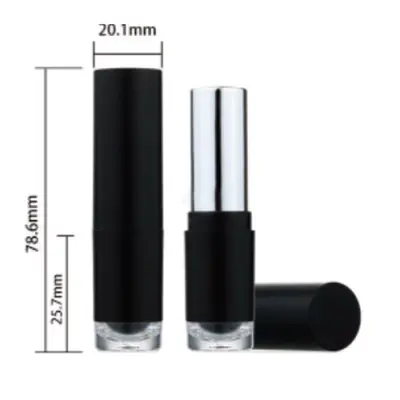 Vỏ son thỏi đen ống bạc 70mm – ảnh 2