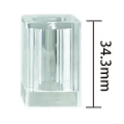 Vỏ son thỏi vuông pha lê trong 34mm – mã NXM0645