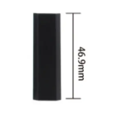 Vỏ son thỏi đen vuông / tròn 47mm – ảnh 2