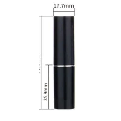 Vỏ son thỏi đen vuông / tròn 47mm – ảnh 4