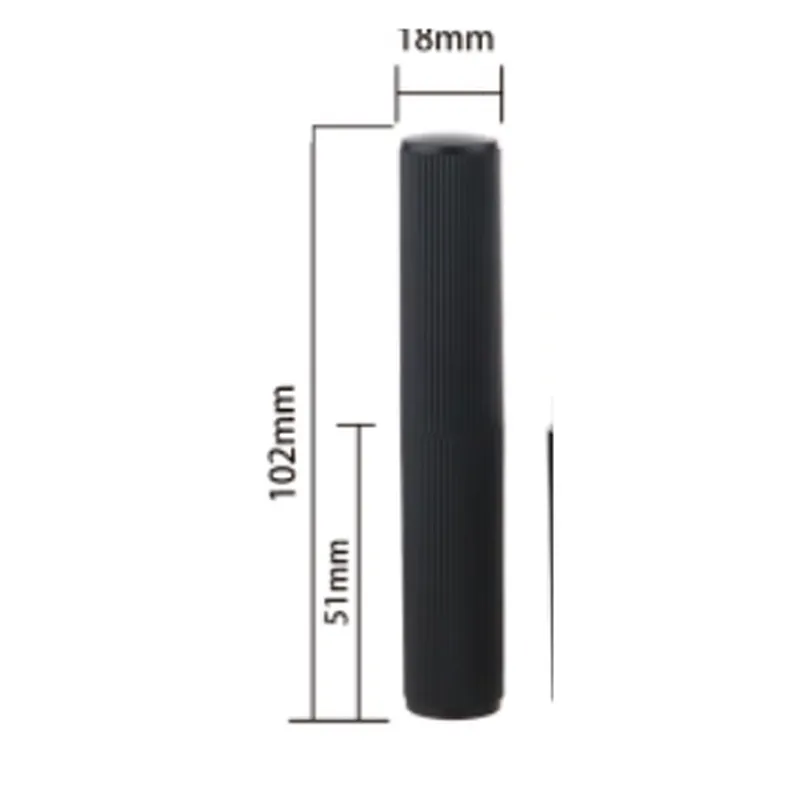 Vỏ son thỏi đen vân sọc mảnh 102mm – mã NXM0704