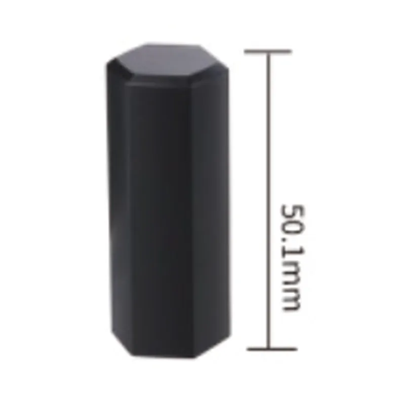 Vỏ son thỏi lục giác đen 50mm – mã NXM0706