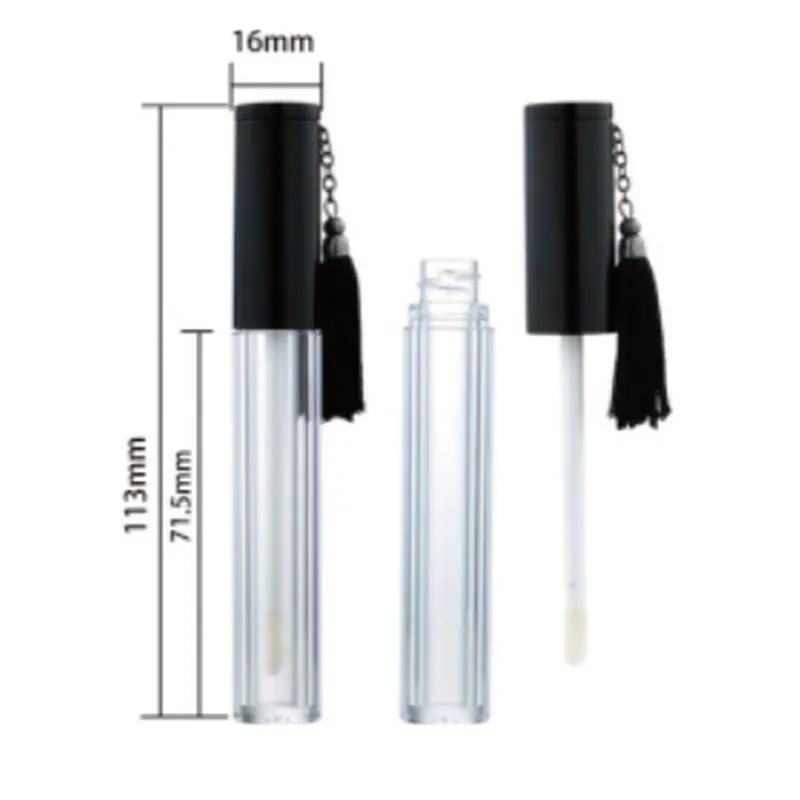 Vỏ son bóng nắp đen có tua rua 3.2ml – mã NXM0725
