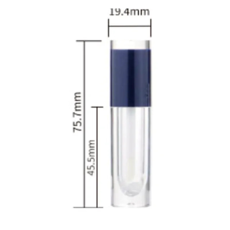 Vỏ son bóng tròn nắp navy 75mm – mã NXM0733
