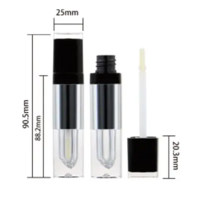 Vỏ son bóng trong nắp đen 4.5ml – ảnh 3