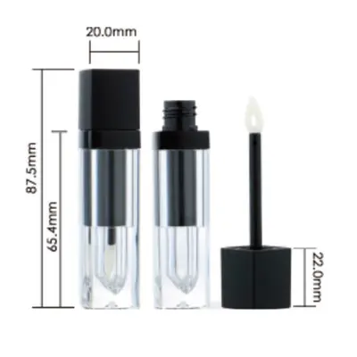 Vỏ son bóng trong nắp đen 4.5ml – mã NXM0748