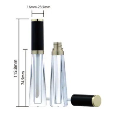 Vỏ son bóng côn nắp đen / vàng 3.8–5.2ml – ảnh 4