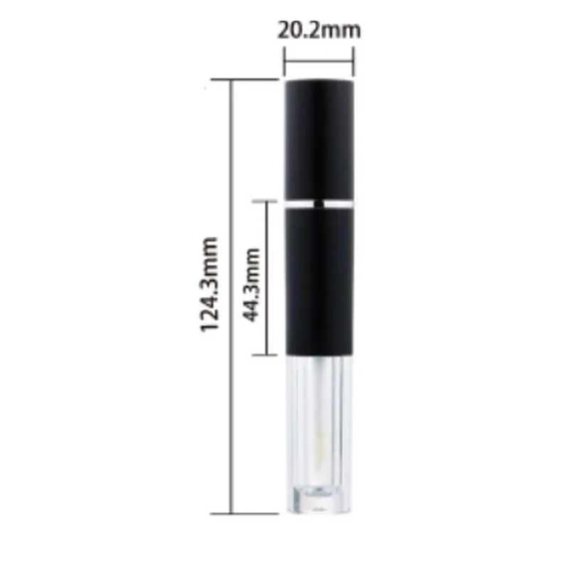 Vỏ son bóng 2 đầu nắp đen 124mm – mã NXM0768
