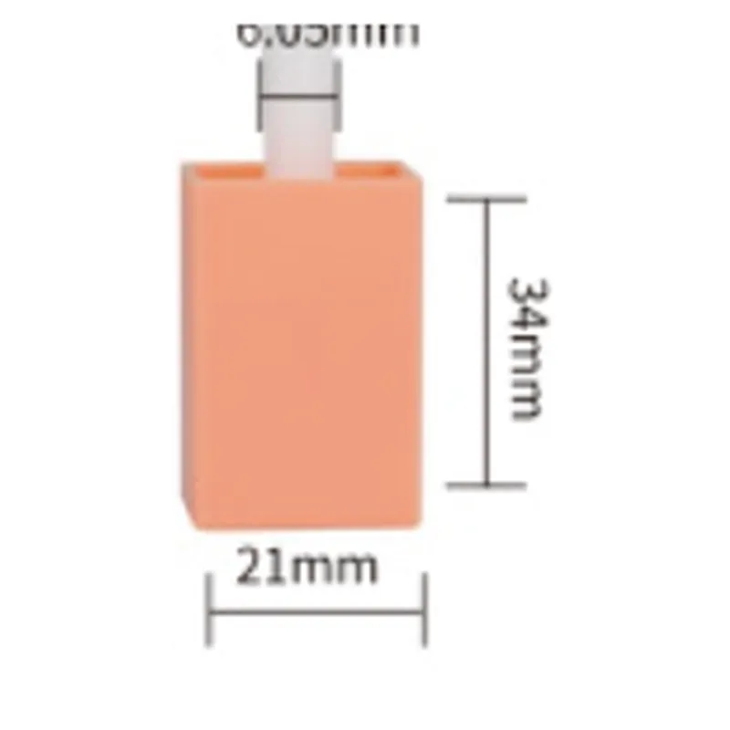 Vỏ son bóng vuông cam đào 34mm – mã NXM0793