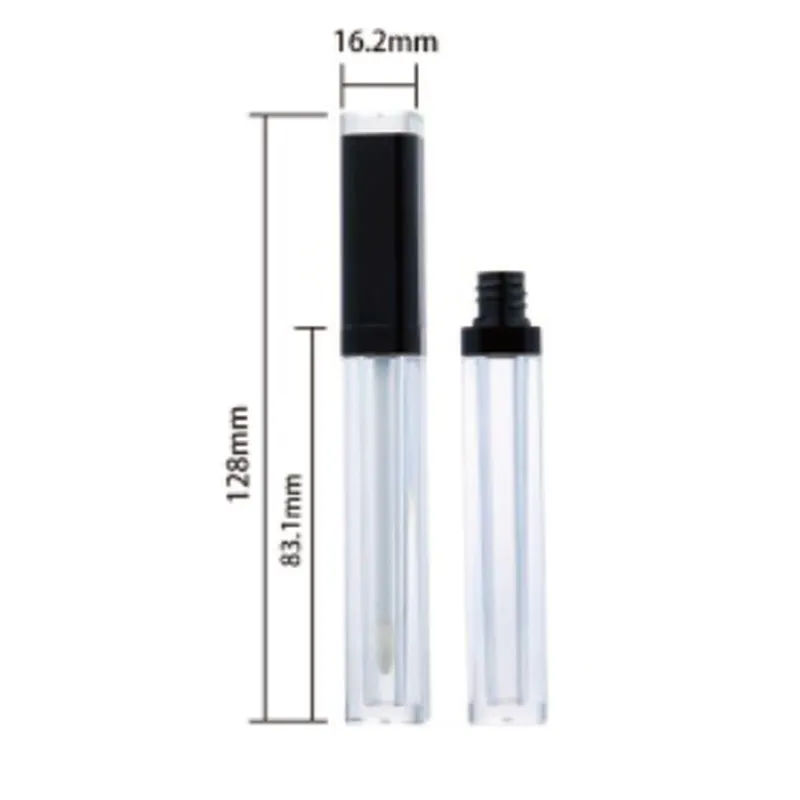 Vỏ son bóng dài nắp đen 128mm 4.2ml – mã NXM0800