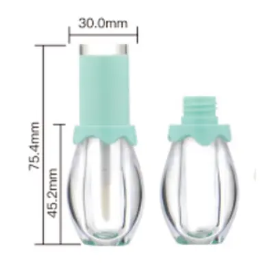Vỏ son bóng dáng bầu nắp xanh mint 3.6ml – mã NXM0864