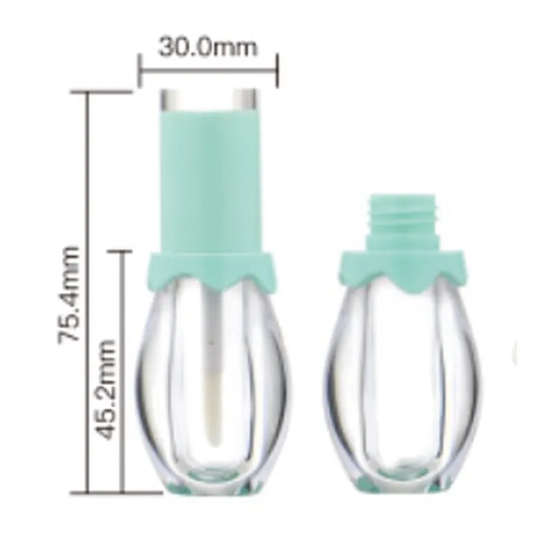 Vỏ son bóng dáng bầu nắp xanh mint 3.6ml – mã NXM0864