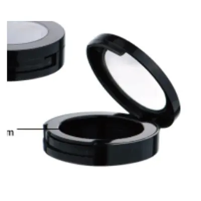 Hộp phấn tròn đen có gương 56mm – ảnh 2