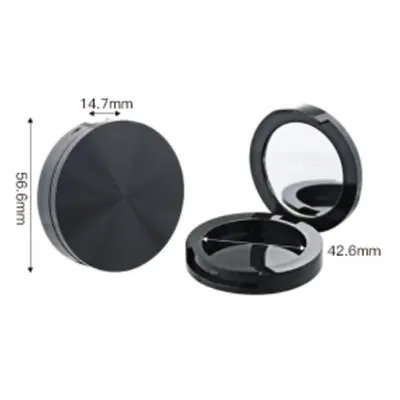 Hộp phấn tròn đen có gương 56mm – mã NXM0998