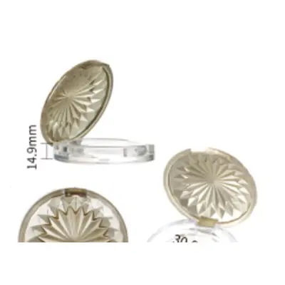 Hộp phấn tròn nắp vân hoa champagne – mã NXM1013