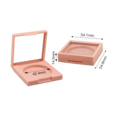 Hộp phấn vuông hồng đào có gương (1–6 ô) – ảnh 3