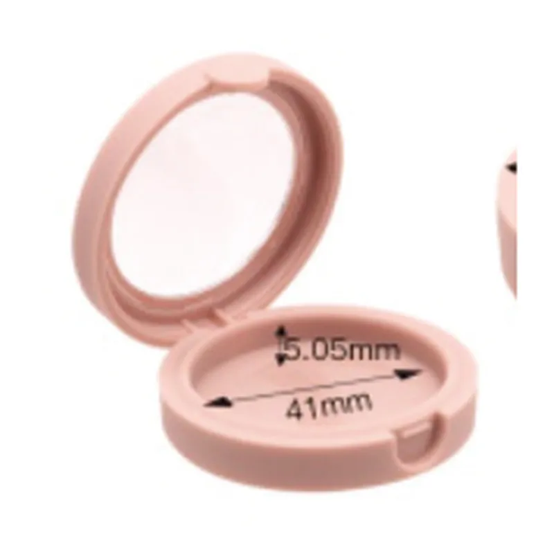 Hộp phấn tròn hồng có gương 41mm – mã NXM1043