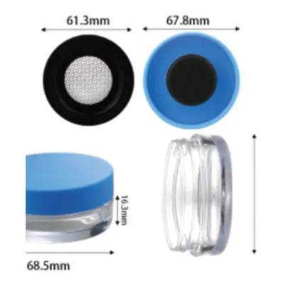 Hũ phấn phủ nắp màu có lưới 68mm – mã NXM1058