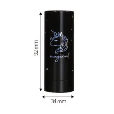 Vỏ phấn phủ dạng thỏi đen in kỳ lân – mã NXM1071
