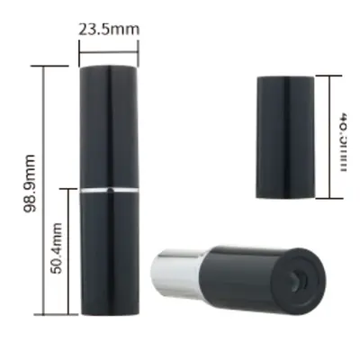 Vỏ son thỏi đen bơm đáy 98mm – mã NXM1084