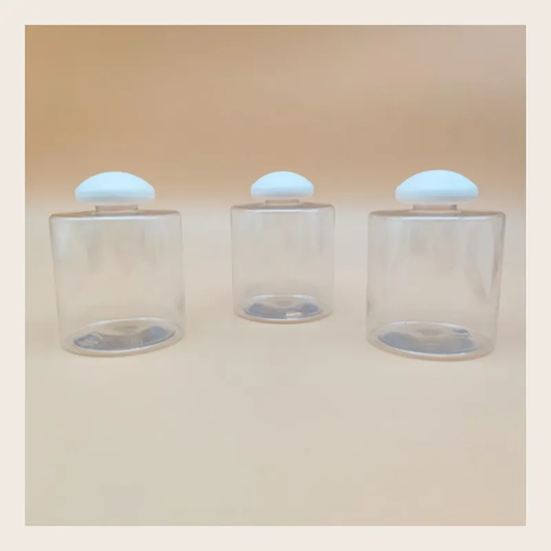 Chai nhựa trong nắp nấm xanh – mã NXP0003