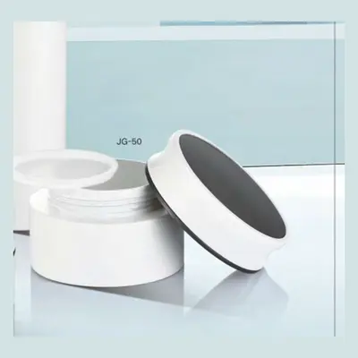Bộ chai + hũ acrylic dòng JA/LA (tím, trắng) – ảnh 2