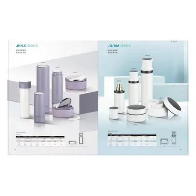 Bộ chai + hũ acrylic dòng JA/LA (tím, trắng) – mã NXP0030