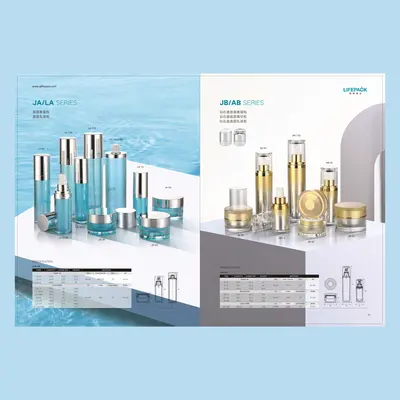 Bộ chai + hũ acrylic xanh ngọc nắp vàng – mã NXP0032