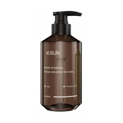 Chai PET vai vuông vòi bơm 500ml (xanh rêu, nâu) – ảnh 2