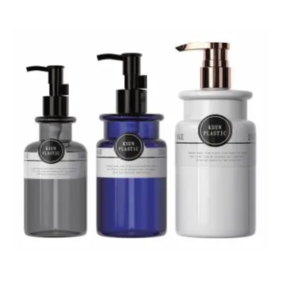 Chai dầu tẩy trang vai tròn vòi bơm (xám, xanh, trắng) – mã NXP0137