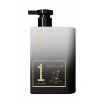 Chai vuông vòi bơm in số (trắng đen, đen, xanh ngọc) – mã NXP0175