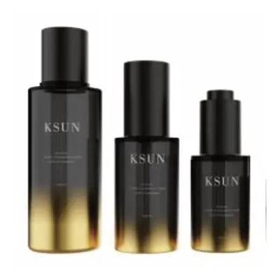 Bộ chai skincare đen chuyển vàng – mã NXP0209