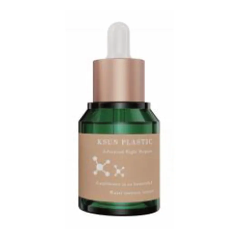 Chai serum xanh lá nhỏ giọt vàng hồng – mã NXP0221