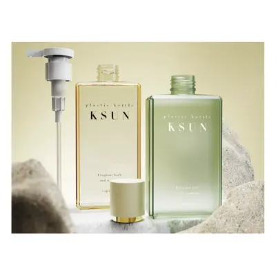 Chai lotion vuông dẹt (nâu, xám) – ảnh 2