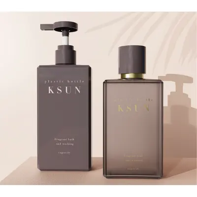 Chai lotion vuông dẹt (nâu, xám) – mã NXP0363