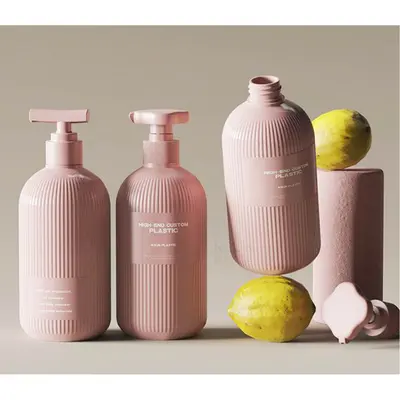 Chai tròn sọc hồng pastel – mã NXP0401