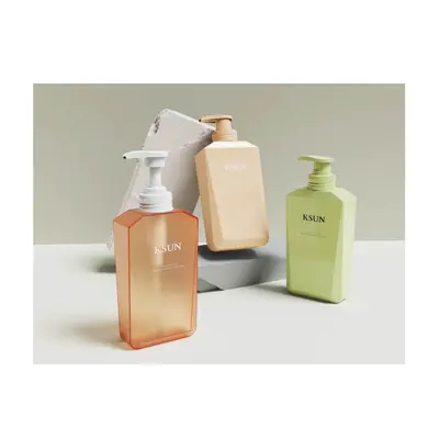 Chai PET góc vát hồng chuyển màu – ảnh 2