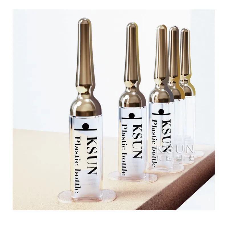 Chai ampoule nhựa bẻ nắp vàng – mã NXP0454