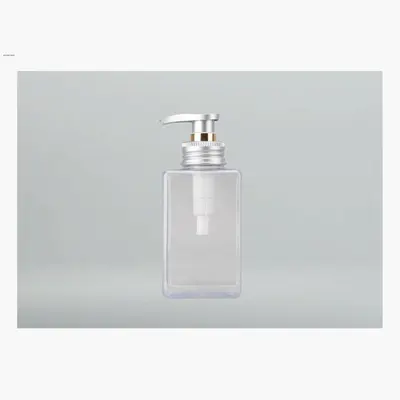 Chai PET vuông vòi mạ bạc – mã NXP0477