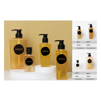 Chai PETG thành dày vàng hổ phách 250ml – mã NXP0525