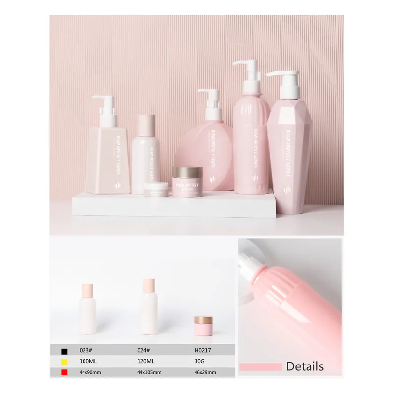 Chai PETG thành dày hồng 300ml/100ml – mã NXP0542