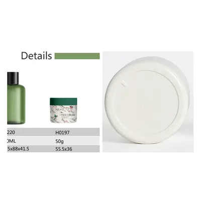Bộ chai + hũ PET xanh olive 200ml/150ml/50g – ảnh 3